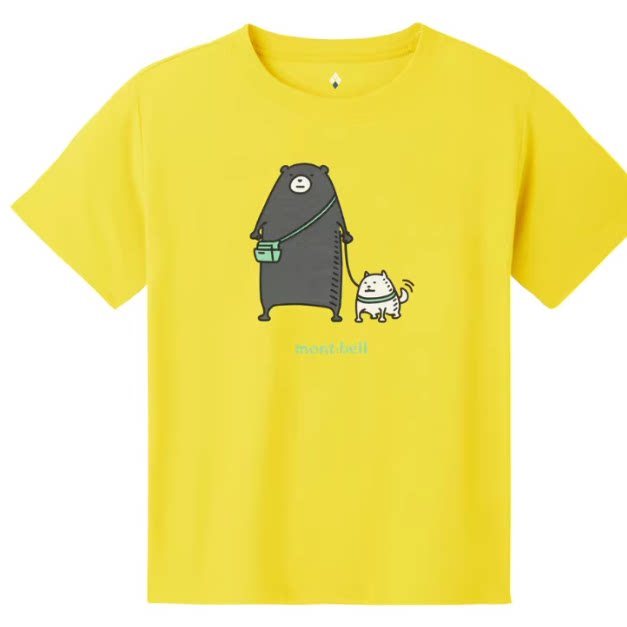Montbell เสื้อยืดพิมพ์ลายลูกสุนัขสำหรับทุกวัย ขนาดจากXSถึง3XL