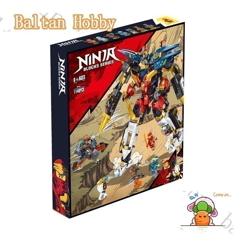 Baltan Hobby HN7X เข้ากันได้กับ Ninjago 71765 Ninja Ultra Combo Mech 
82207 ของเล่นบล็อกตัวต่อ ใน5