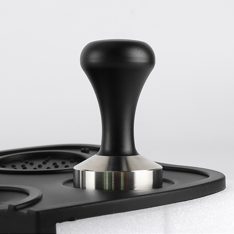 现货咖啡压粉器51/53/58mm粉锤黑色手柄 304不锈钢底家用咖啡机填压器Coffee tamper 51/53/58mm20260321