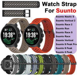 สายนาฬิกาสําหรับ Suunto แนวตั้ง 2 Run Nautic S Race 2 S 5 9 Peak Pro อย่างเป็นทางการสไตล์เดียวกัน suunto สายคล้อง