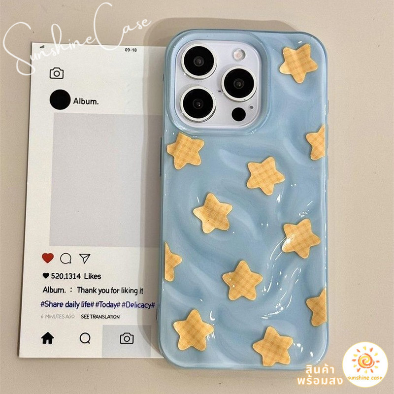 ส่งของเร็ว เคสสำหรับไอโฟน12 ลายดาว สีเหลืองสดใส รูปที่ 3