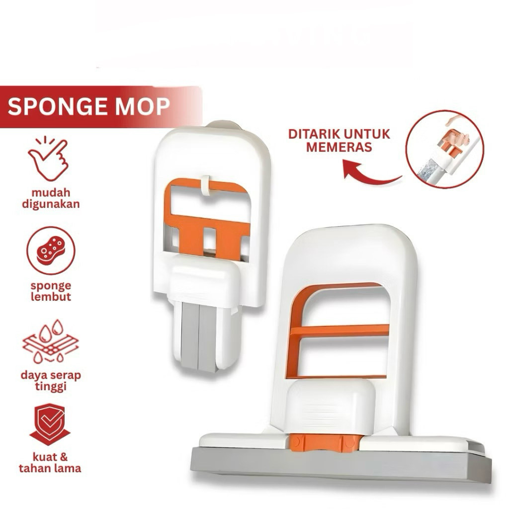 (GL) MINI MOP MINI FOLDING MOP / PORTABLE HANDHELD MOP FOLDING MOP MULTIFUNCTIONAL ROOM GLASS CLEANE