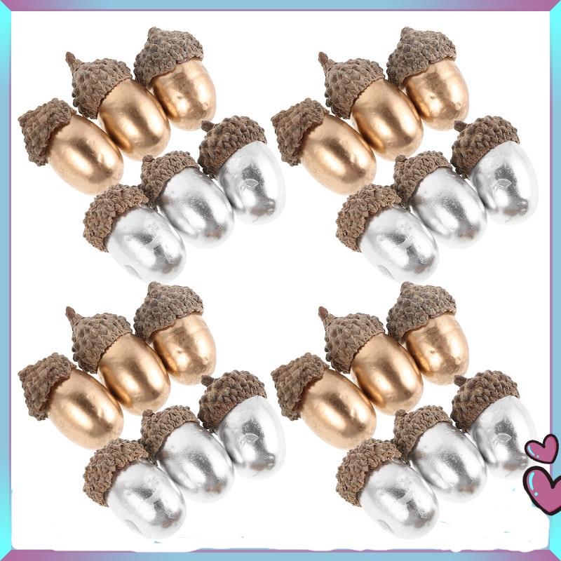 ตกแต่งคริสต์มาส Faux Acorn Fall Wedding Acorns เครื่องประดับ zhcxxz