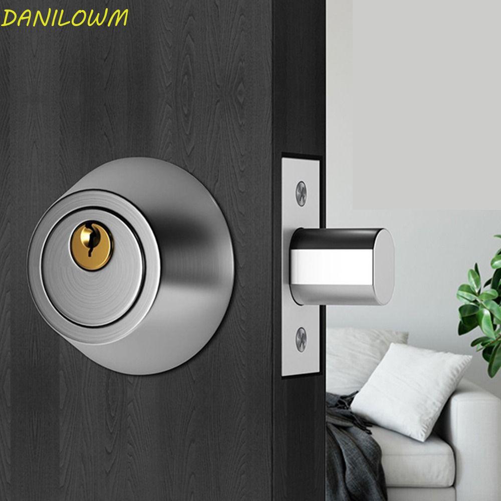 DANILOWM Entry ลูกบิดประตู,หลากสีที่มองไม่เห็นเดี่ยวกระบอก Deadbolt,ลูกบิดประตูด้านเดียวพร้อมกุญแจ 3 ชิ้นกันสนิมล็อคประตูห้องประตูบ้าน