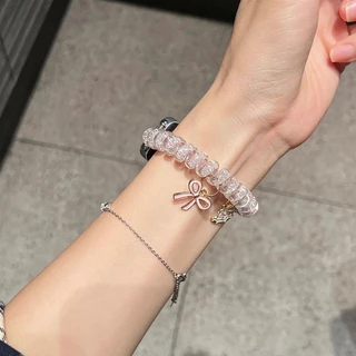 สายคล้องโทรศัพท์ประดับกลิตเตอร์วิบวับสำหรับ Huawei Band 11 / 11 Pro สายรัดข้อมือสีลูกกวาดน่ารัก พร้อมเคสสำหรับ Huawei Band 10 9 8
