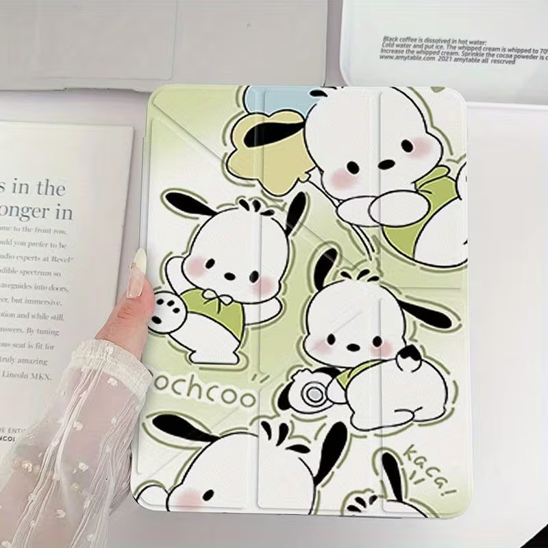 [โชคดี] เคสป้องกันแท็บเล็ตลายสุนัข Pacha น่ารัก iPad Air6/7 iPad 10th/2024Pro11 iPad Air8 11 นิ้ว iP