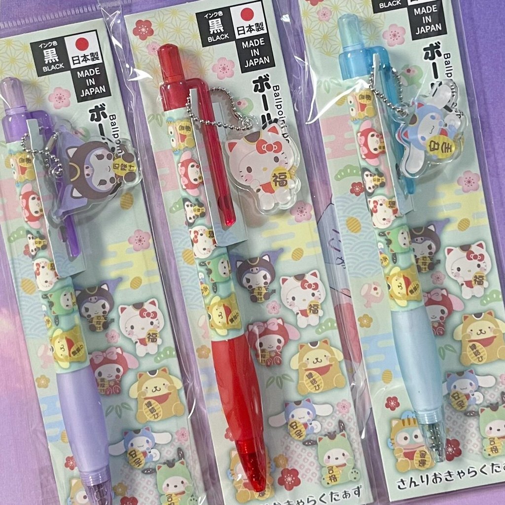 พร้อมส่ง Japan sanrio sanrio Kuromi kt Limited Lucky Blessing Series พร้อมปากกาลูกลื่นจี้