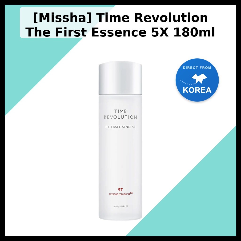 [Missha] Time Revolution The First Essence 5X 180ml / Korean Essence / Radiant Skin / ของแท้ 100% โด
