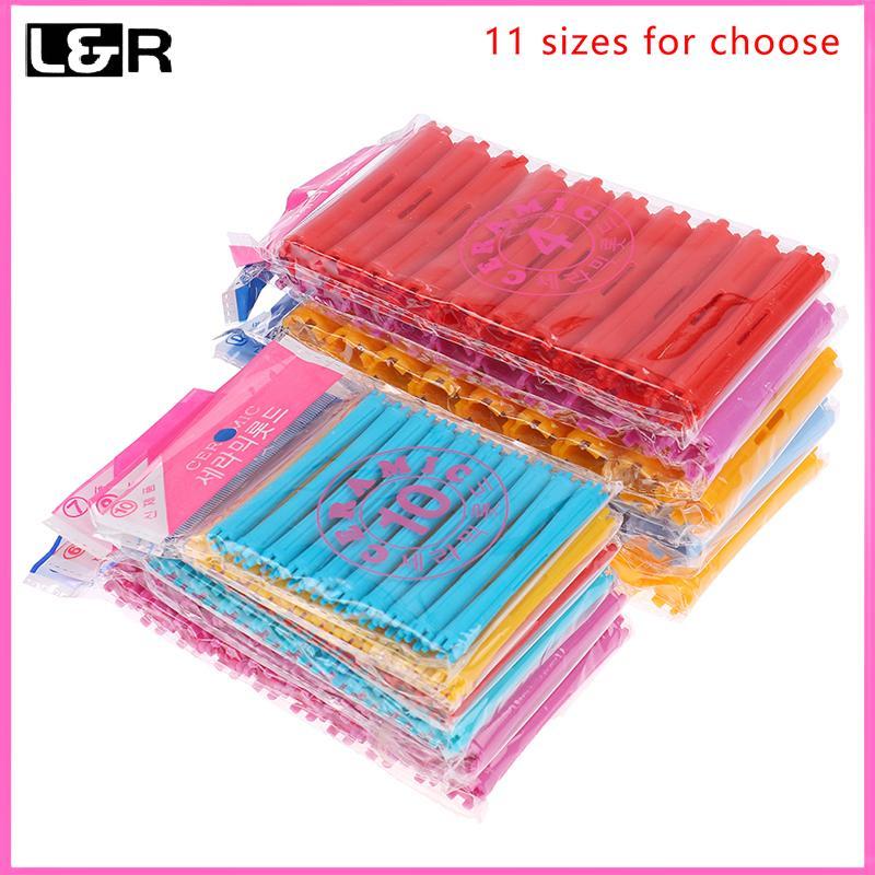 L&R 1 ชุด 1-2.2 ซม. Heatless Hair Care Hair Curler Roller Grip จัดแต่งทรงผม Roller Curlers จัดแต่งทร