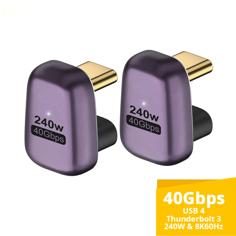LIKAIYUE อะแดปเตอร์ USB C หญิงกับหญิง PD 240W 40Gbps 8K 60hz Video เข้ากันได้กับ Thunderbolt 4/3 สํา