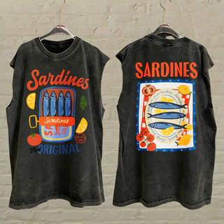Sea.Tee แขนกุด Oversize ผ้าคอตตอน 100% "SANDINES" เสื้อกีฬา แฟชั่น สบายนุ่ม ไซส์ S-3XL