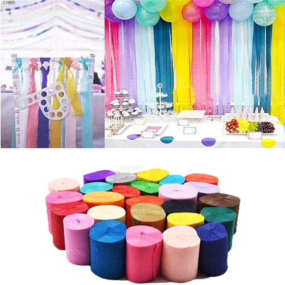 CYBER Crepe Paper DIY Scrapbooking Handmade Birthday Party เด็กพิธีหัตถกรรม