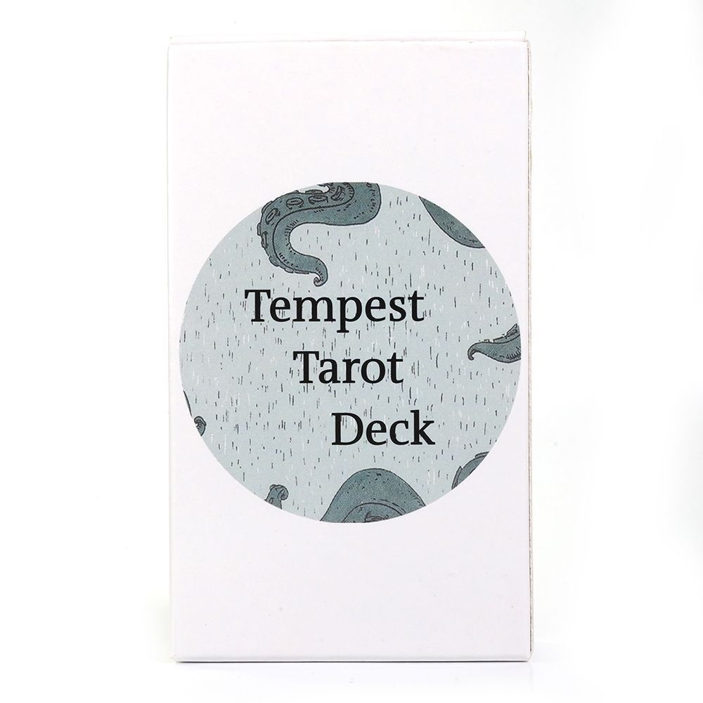 พร้อมสต็อก 10.3 * 6 ซม. อุณหภูมิไพ่ทาโรต์ภาษาอังกฤษเกมกระดานการ์ดเกม Tempest Tarot Deck