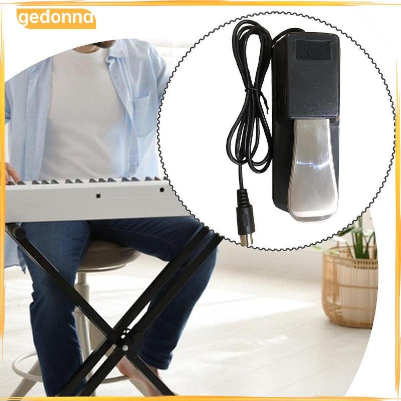 [gedonna] Piano Sustain Pedal, Piano Pedal น้ําหนักเบาสีดําสําหรับเปียโนดิจิตอล Synthesizers