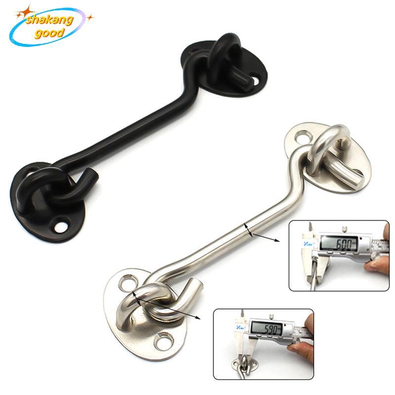 SKTH 1Set Barn Door Latch Cabin Hook Eye Latch Easy Lo สําหรับ Barn Door Gate Window SKK