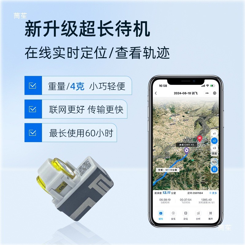 การฝึกอบรมการติดตามและระบุตำแหน่งนกพิราบด้วยวงแหวนติดตาม pros7gps เครื่องระบุตำแหน่งแบบดิจิทัลแบบเรี