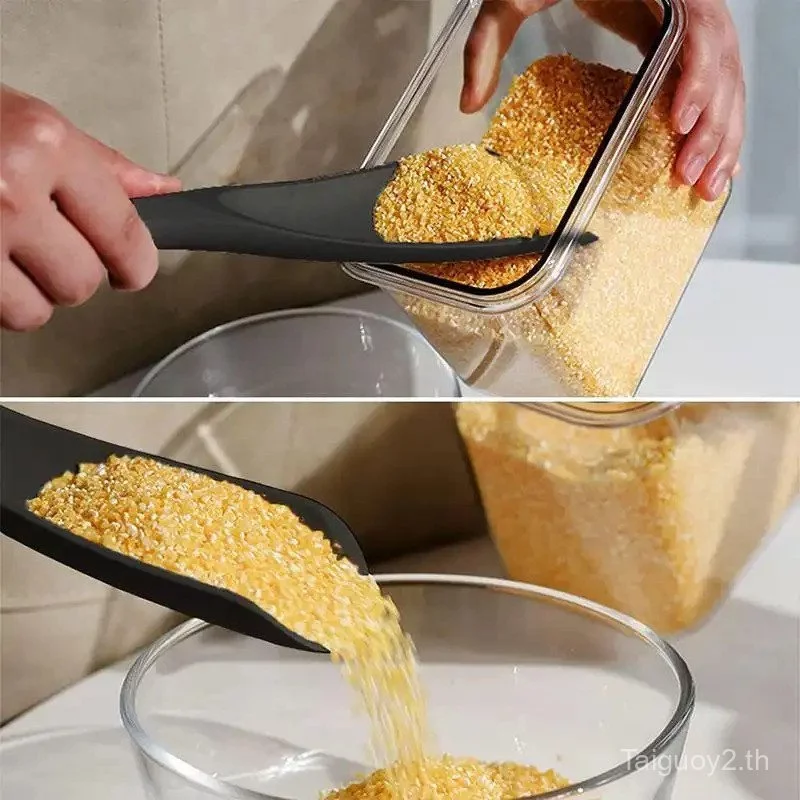 Silicone Cooking Spoon with Wooden Handle Nonstick Spatula thumbnail 8