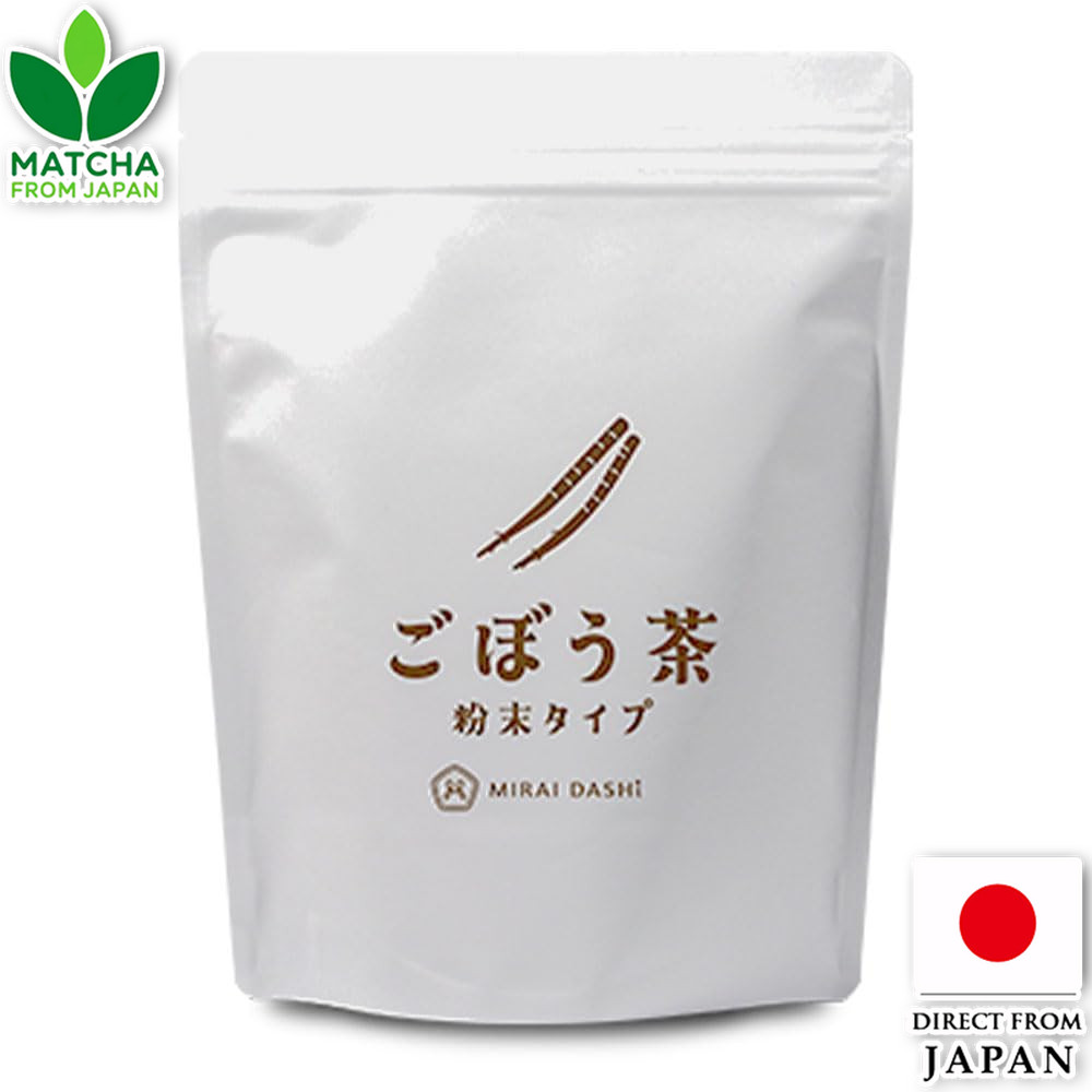 Mirai Dashi Gobou Tea Roasted Burdock Powder Made In Japan Non-Caffeine Additive-Free