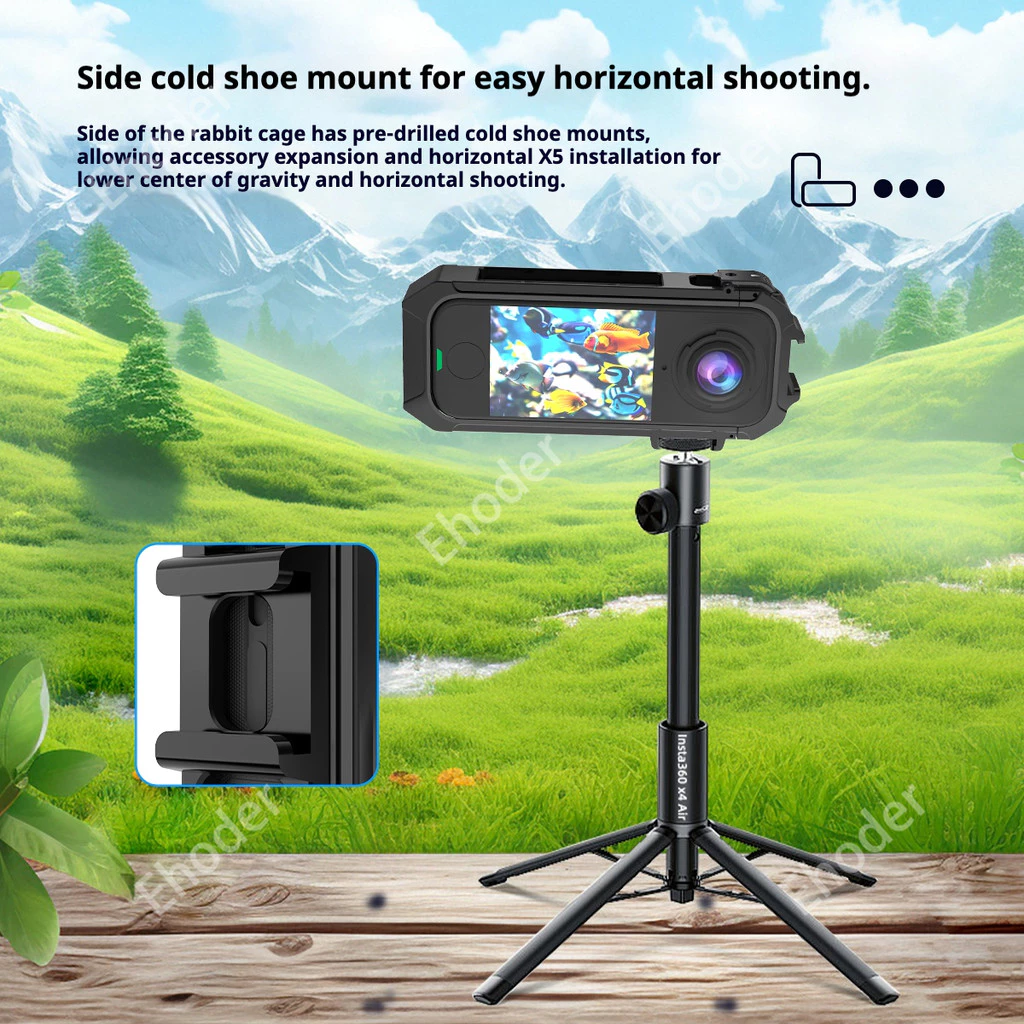 PC กรอบกรงสําหรับ Insta360 X4Air X5 X4 Insta360X4Air Insta360X5 Insta360X4 กันกระแทกกรอบป้องกันกรณีอุปกรณ์เสริม thumbnail 4