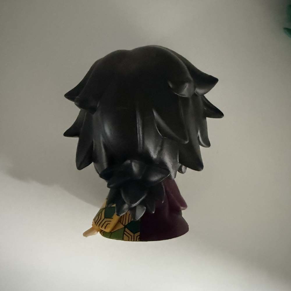 JONATHANSDG รุ่น Q Demon Slayer ตัวเลขอะนิเมะอุปกรณ์ต่อพ่วง PVC ตุ๊กตา Tomioka Giyuu ตัวเลขเด็กของขว