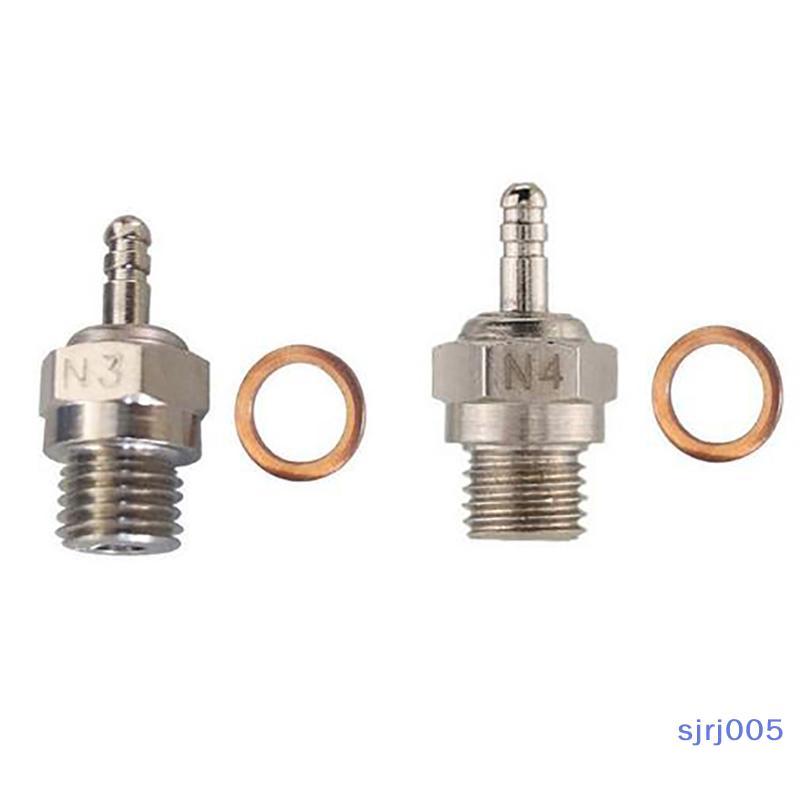 [SJRR] 1 ชิ้น Universal 8 Glow Plug N3 N4 Spark Nitro ชิ้นส่วนเครื่องยนต์สําหรับ HSP RC รถ Part