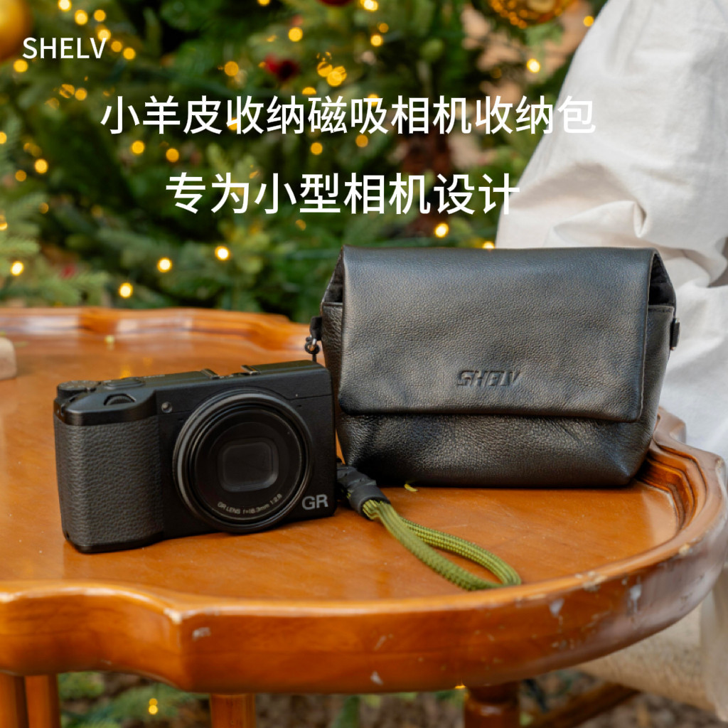 เหมาะสําหรับ Rico GR4 กระเป๋ากล้อง GR3/3XHDF Canon G7X3 Sony ZV12 ของแท้หนังหนังแกะกระเป๋าเก็บดิจิตอ