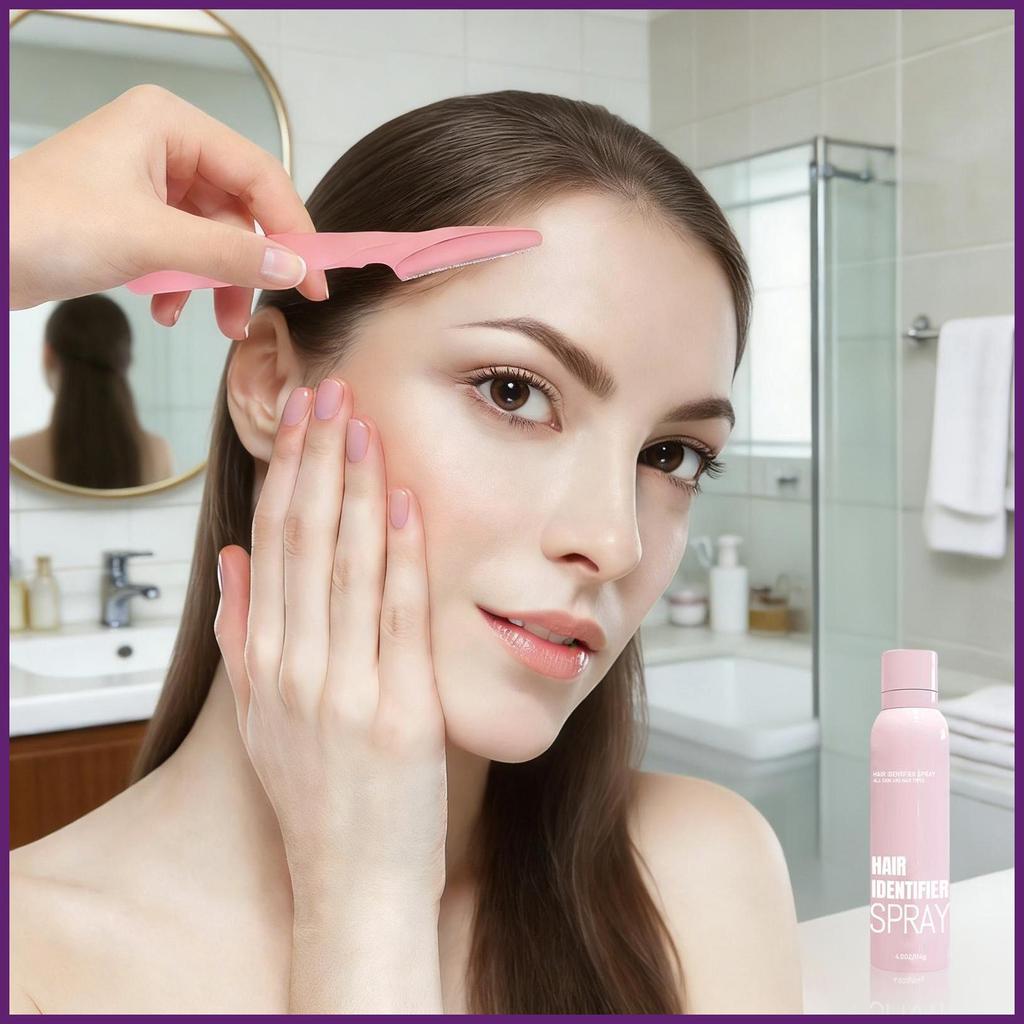 Hair Identifying Spray 114g Gentle Refreshing Mist Face Hair Spray สําหรับผู้หญิงโกนหนวด Fine Fuzz S