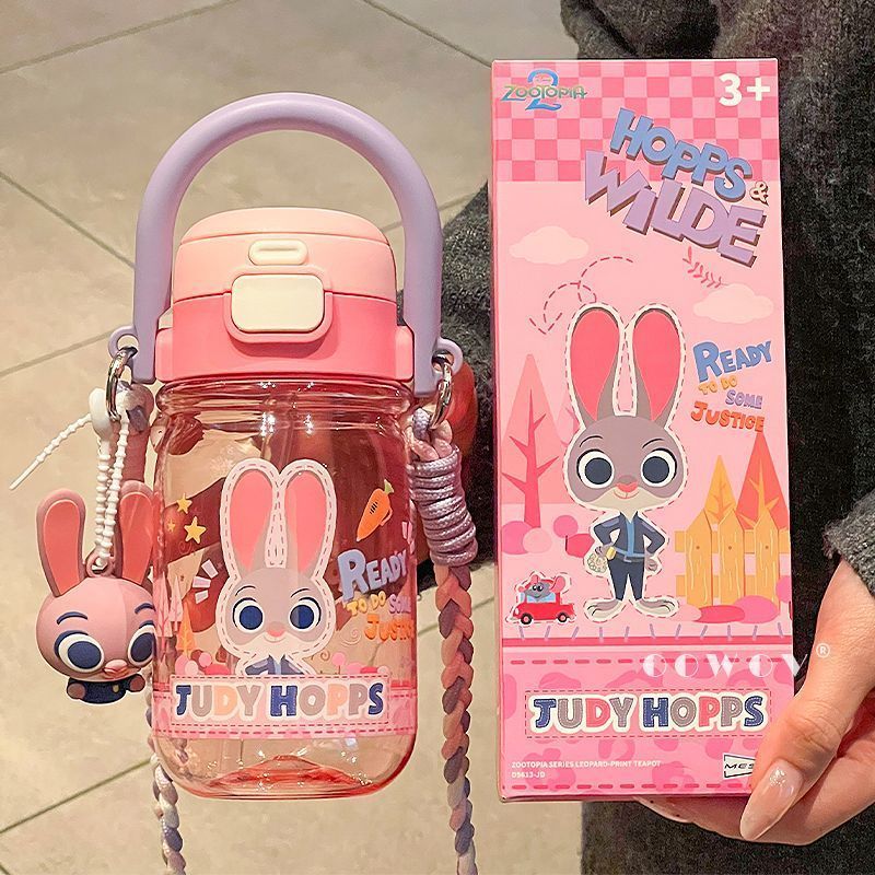 Ruyang County Zhanxi E-commerce Studio (ครัวเรือนธุรกิจส่วนบุคคล) Crazy Zoo Judy Nick ถ้วยฟางสาวมูลค