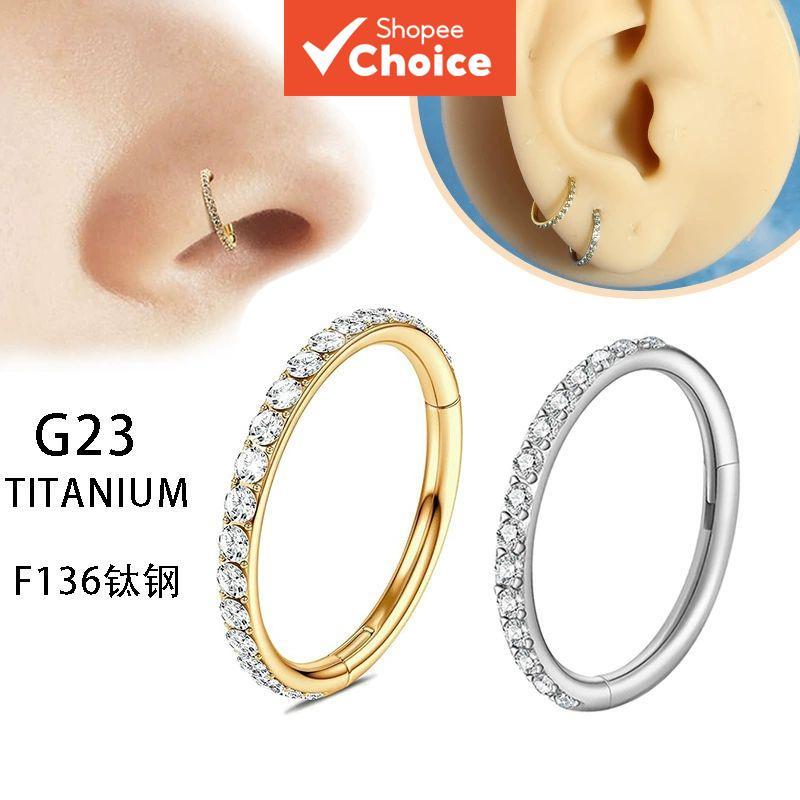 Titanium Lip Labret Push Pin เจาะเครื่องประดับหูกระดูกอ่อน Tragus Daith ออสเตรเลียไทเทเนียมต่างหูล็อคจมูกต่างหูสําหรับผู้ชายและผู้หญิง
