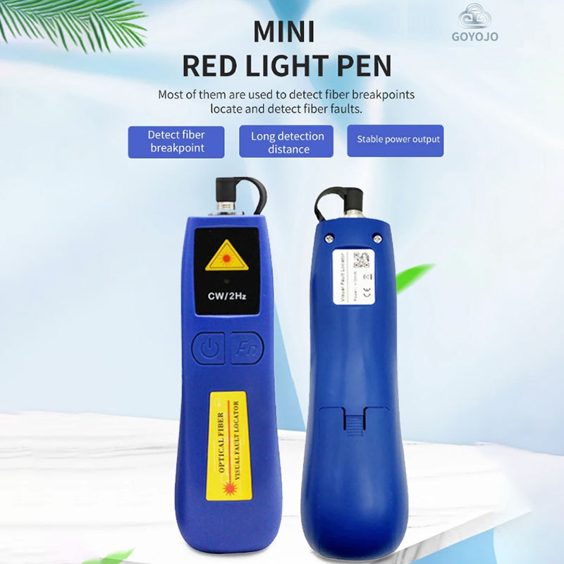 GOYOJO MINI Visual Fault Locator ปากกาเลเซอร์สีแดงประเภทไฟเบอร์ออปติกเครื่องทดสอบสายเคเบิล 5mw10mw 2