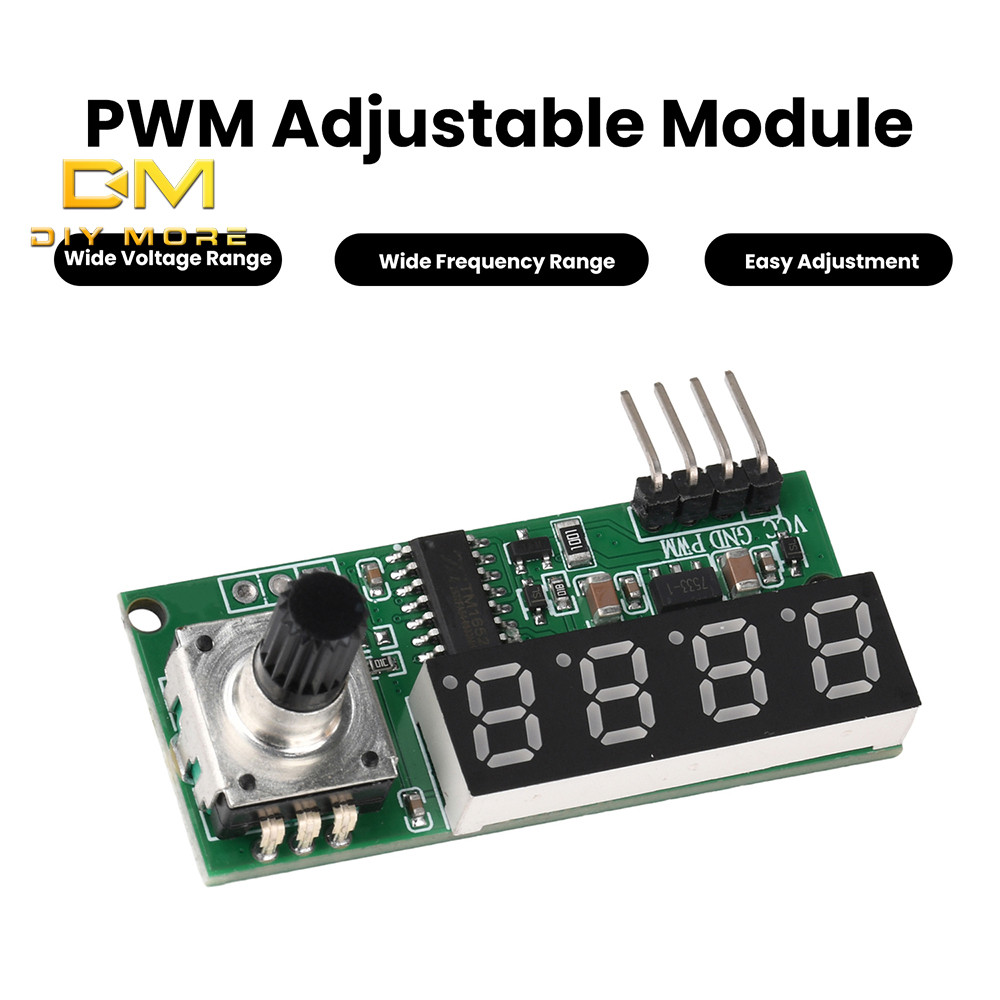 DIYMORE PWM Pulse ความถี่และ Duty Cycle โมดูลจอแสดงผลดิจิตอลแบบปรับได้ – เครื่องกําเนิดสัญญาณคลื่นสี่เหลี่ยม