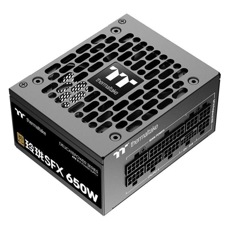 TT แหล่งจ่ายไฟหลิงหลง SFX 850W 750W 650W คอมพิวเตอร์ตั้งโต๊ะแบบโมดูลาร์รุ่นโกลด์เมดัล ITX เคสคอมพิวเ