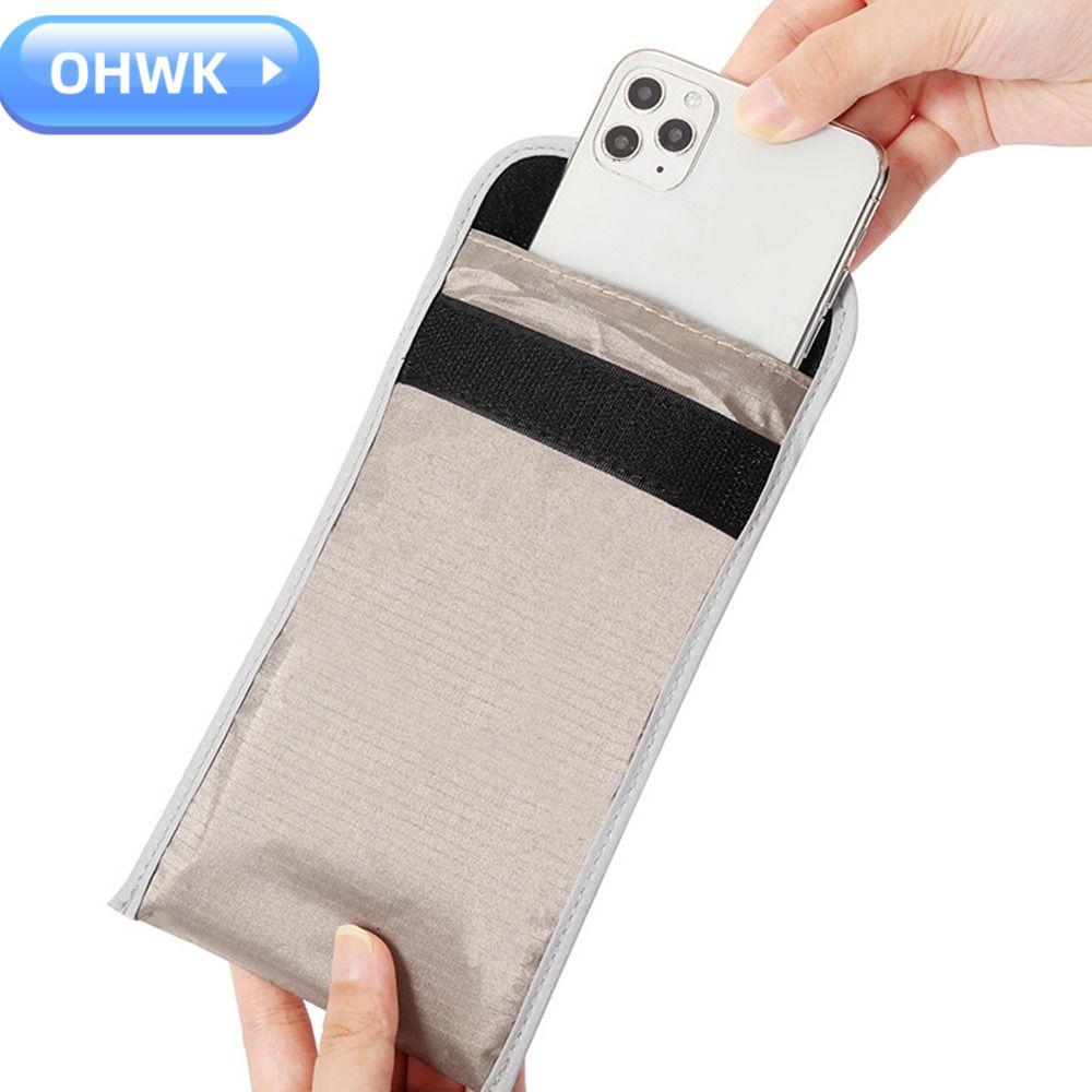 OHWK Shield Bag Pouch, Anti-Ray Blocking Faraday Bag, โทรศัพท์มือถือป้องกัน Decaussing Anti-tracking