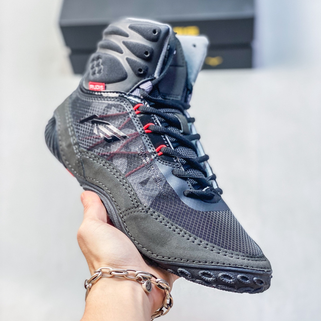 R RUDIS ผู้ชายผู้หญิงมวยปล้ํารองเท้า Sanda Boxing Training รองเท้ากีฬา-