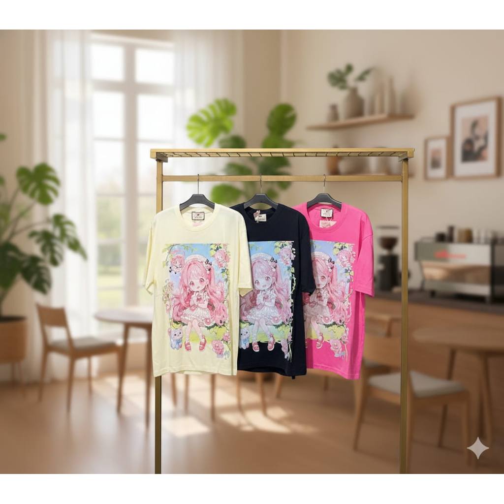 PMK - เสื้อ Zitong ล่าสุด, valerie mote Motif blink, เสื้อยืดผู้หญิงผู้ใหญ่