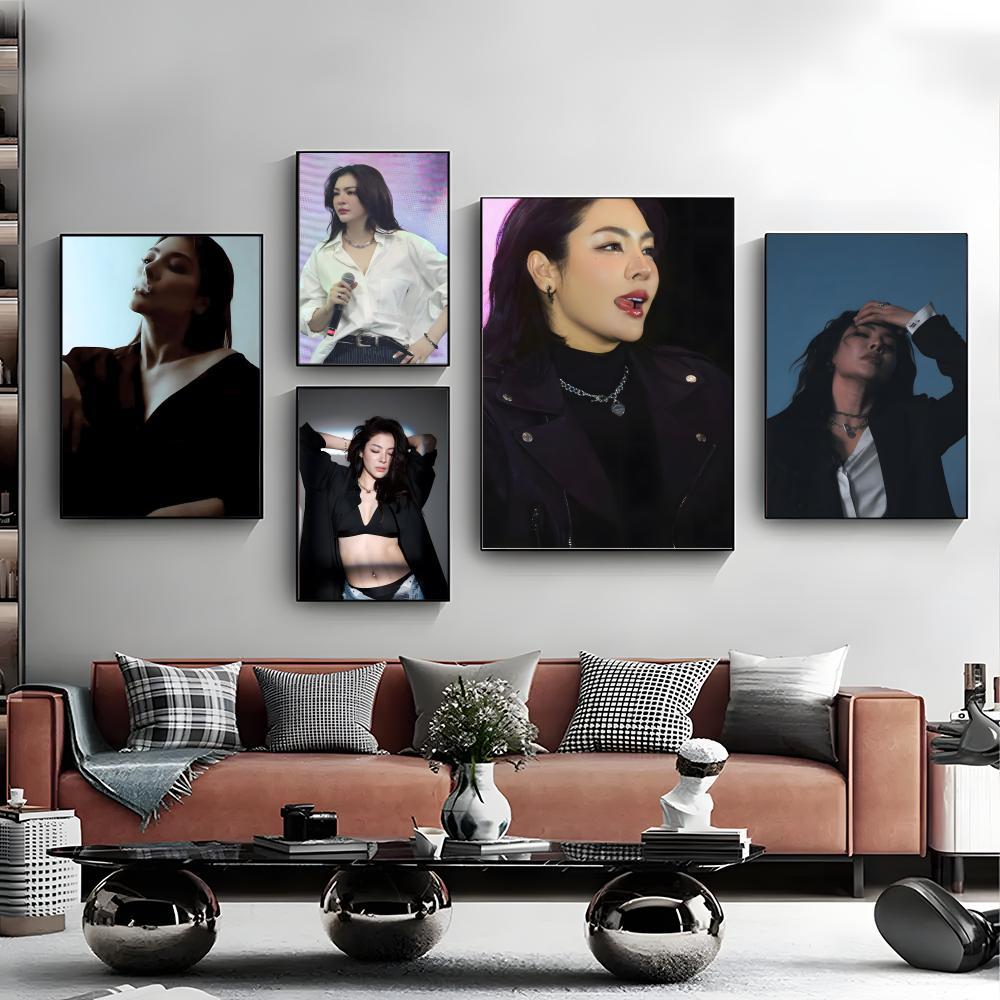 P-Peraya Malisorn Faye โปสเตอร์โปสเตอร์ Self-กาวศิลปะกระดาษกันน้ําสติกเกอร์กาแฟ House Bar Room Wall 