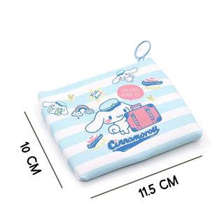 กระเป๋าใส่เหรียญ 1ชิ้น ลายการ์ตูนน่ารักๆ มีซิป พร้อมส่งจากไทย