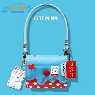 Case for Anker Soundcore C50i Leather Soft Case Cute Puppy Pendant Charm Cartoon Anker Soundcore C50i Silicone soft shell Protective Sleeve