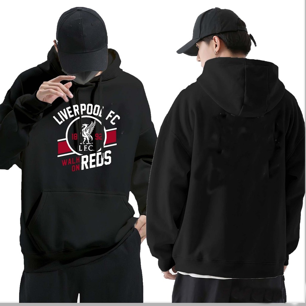 เสื้อฮู้ดดี้ Liverpool Football Club  2024/25 Champions Hoodie ผ้าCotton 100% ใส่สบาย ไม่หด ไม่ย้ฤดูร้อนผ้าฝ้ายแท้ - รูปที่ 4