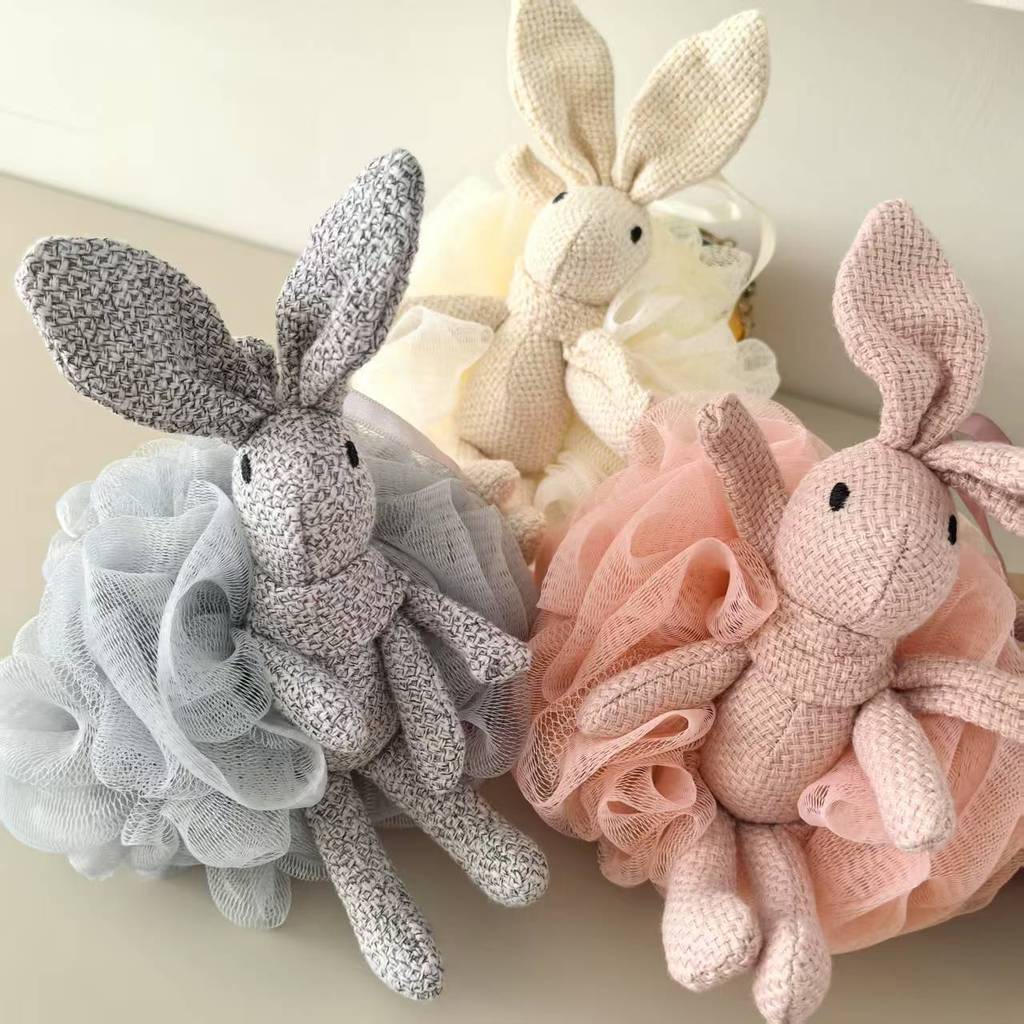 Wish Rabbit Bath Ball Rabbit Bath Flower Soft Foaming Net Large Foaming Net Soft FL01.11