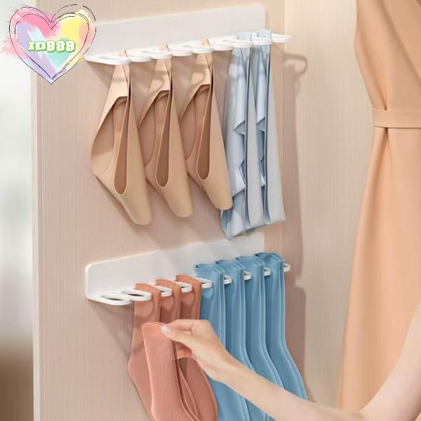 🆔888 ที่แขวนถุงเท้าแขวน🧦 ติดผนังไม่ต้องเจาะผนัง ที่แขวนอเนกประสงค์ ✨