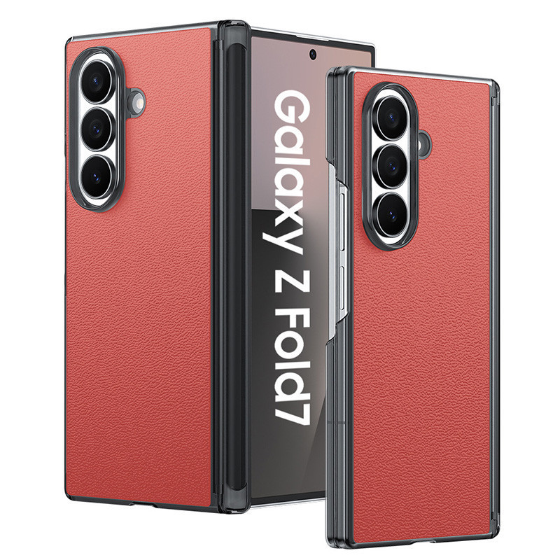 ใหม่สําหรับ Samsung Galaxy Z Fold7 เคสโทรศัพท์ Fold7/6 ปลอกหนังบานพับ ultra-thin Fold7 anti drop she