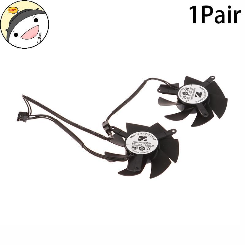 Lanf 1 คู่ FS1250-S2053A 0.19A GPU VGA กราฟิกการ์ดพัดลมสําหรับ GTX 1650 1630 GTX1650 D6 OC Low Profi