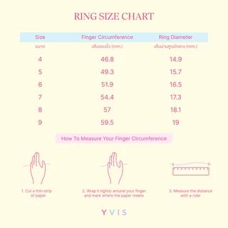 YVIS Mini Beads Brass Ring - Doodle Collection