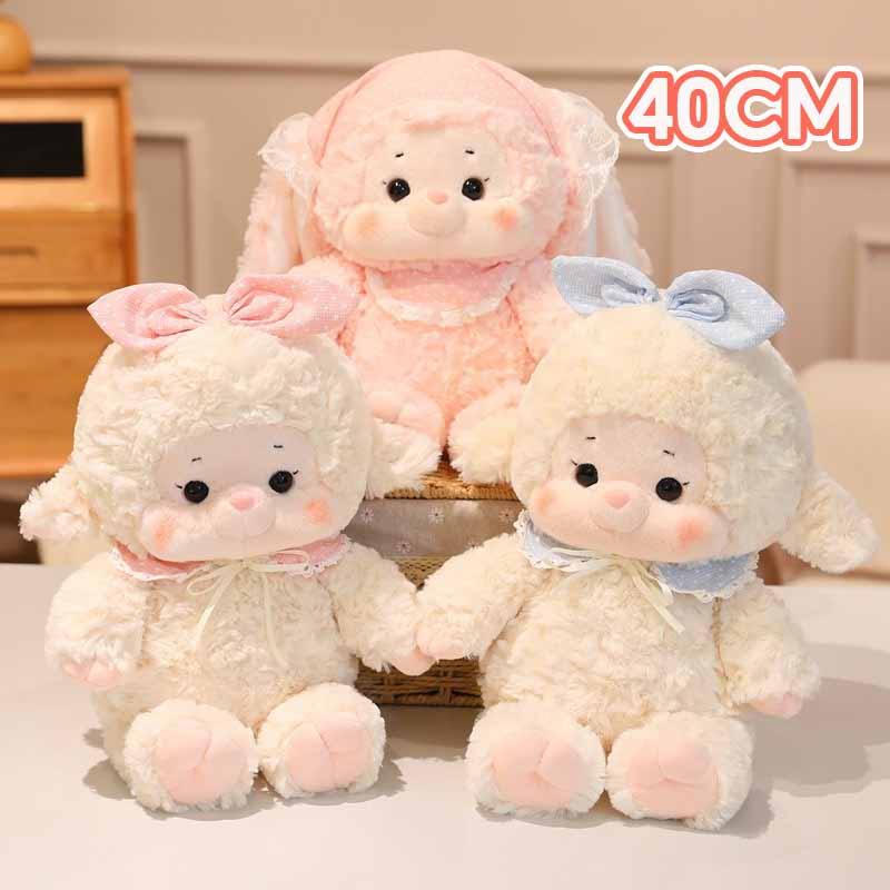 40cm ตุ๊กตาแกะ ตุ๊กตากระต่าย อ่อนนุ่ม น่ารักมาก ของเล่นตุ๊กตา ของขวัญสำหรับสาว ๆ