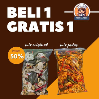 BELI 1 DAPAT 2 Seblak Mix Ori dan Pedas Seblak Campur Mix Pedas Original Asin Gurih Bumbu Daun Jeruk