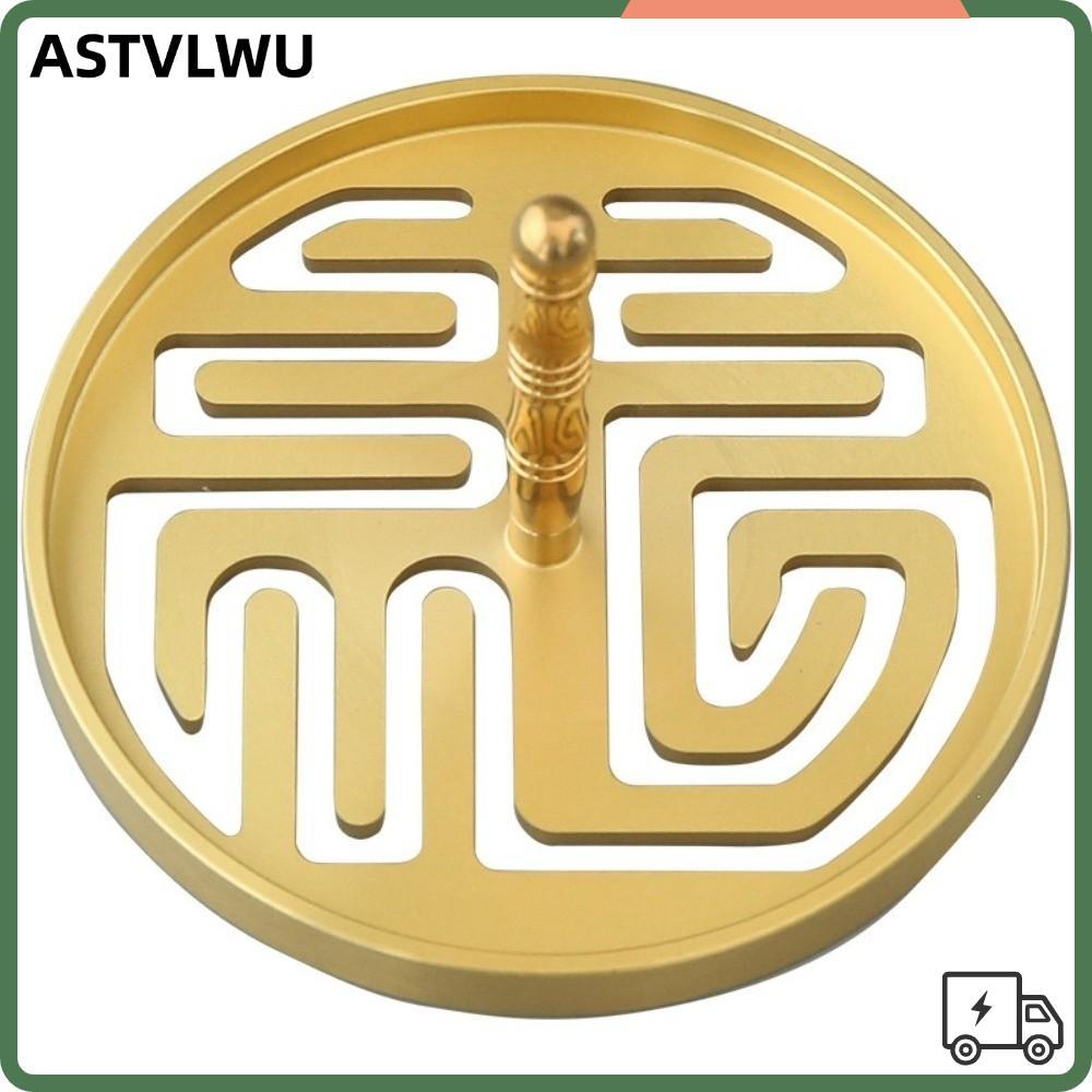 ASTVLWU อุปกรณ์กระถางธูป, Hollow Out พิมพ์หอมแม่พิมพ์เครื่องมือกดธูป, แบบดั้งเดิม Zen 4.5/6 ซม. Lotu