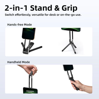 GOOJODOQ Magnetic Phone Stand Foldable and Portable Stable Triangle Structure Four Usage Modes