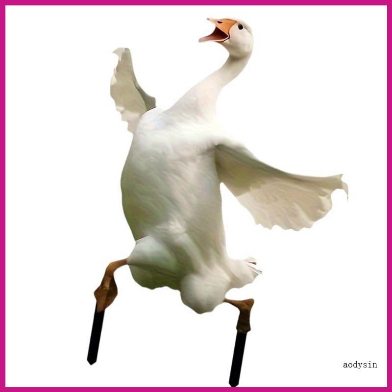 (ส่วนลดสูง)aodysin.th อะคริลิกตกแต่ง Geese Acrylic Garden Stakes Weather Resistance Geese รูปปั้น