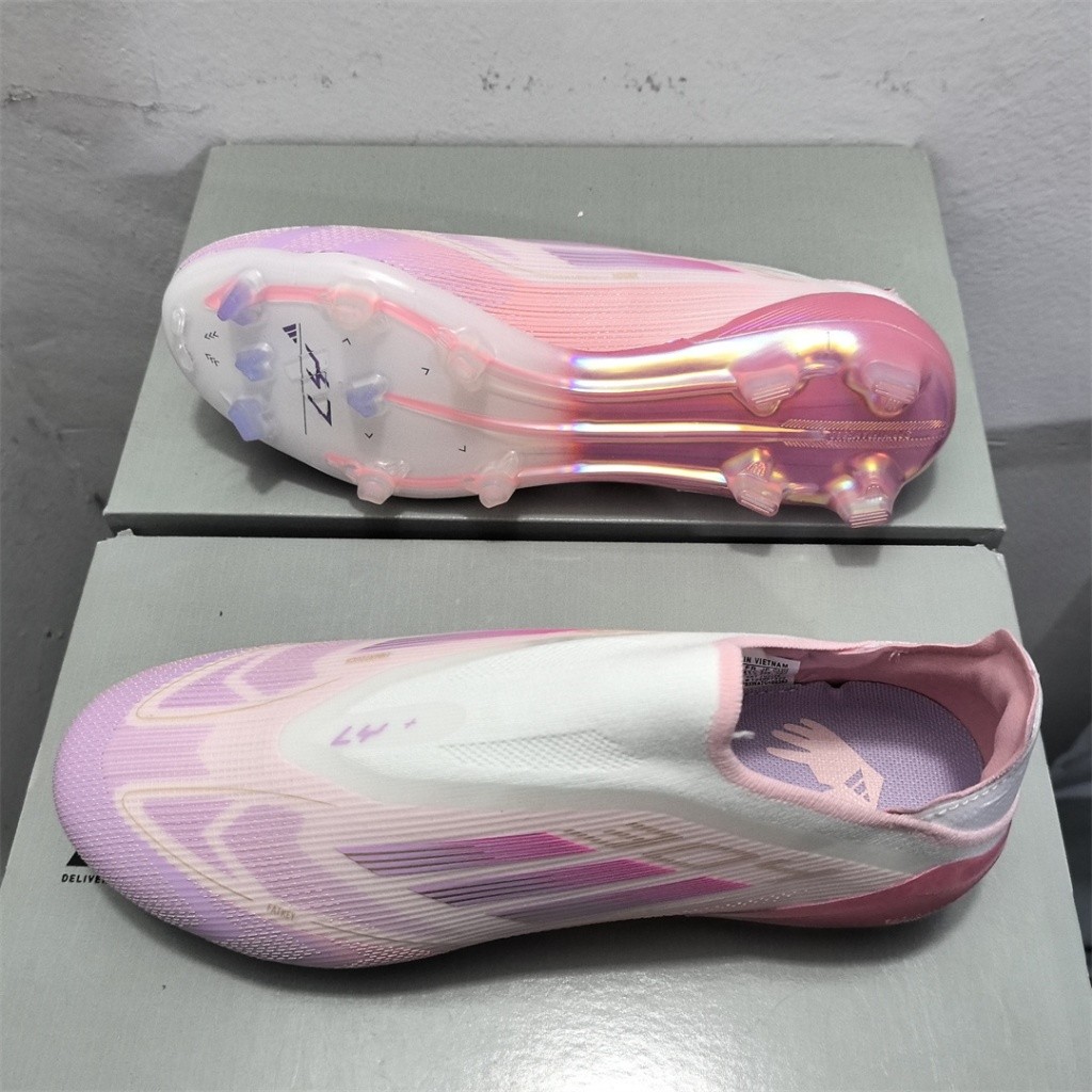 รองเท้าฟุตบอล F50 Elite FG Yamal แบบไม่มีเชือก กันลื่น และทนทาน ไซส์ 36-45